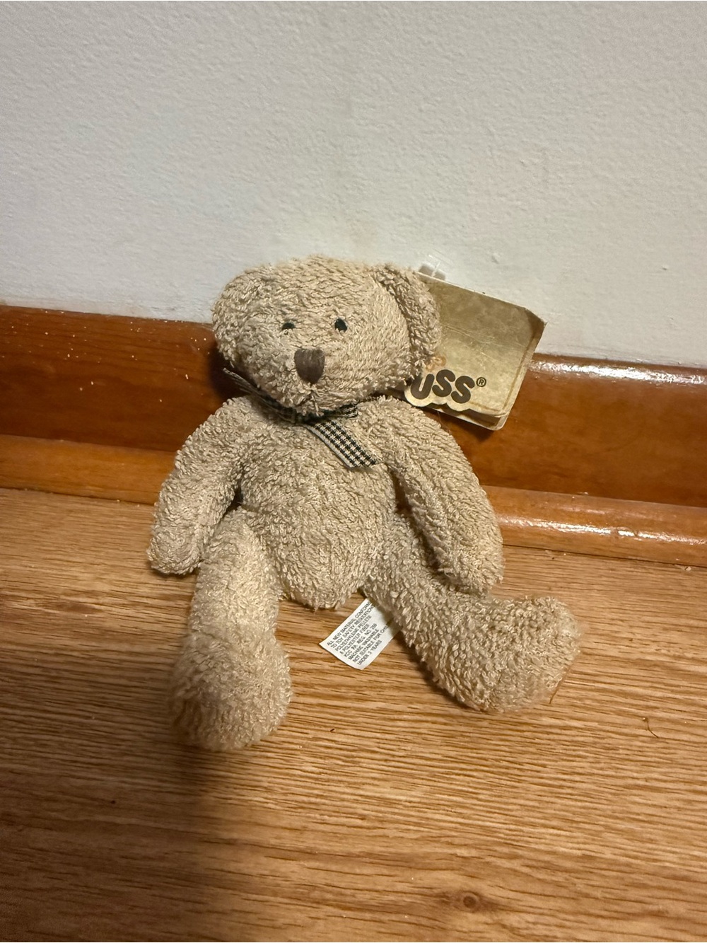 Russ Collection Tumbles Small 6" Bear Plush Home Buddies Terry Cloth New w/Tags